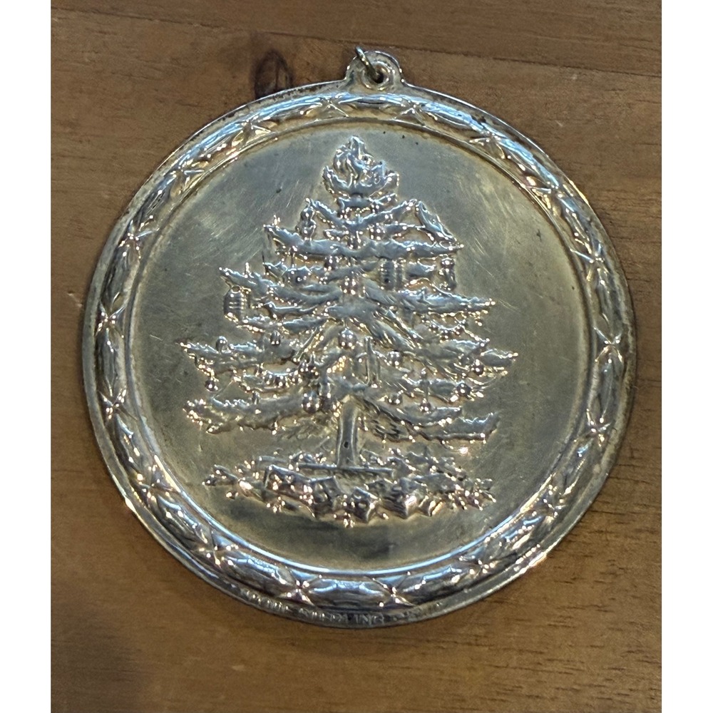 Spode Sterling Silver Christmas Tree Ornament Pendant 2008 1st Edition